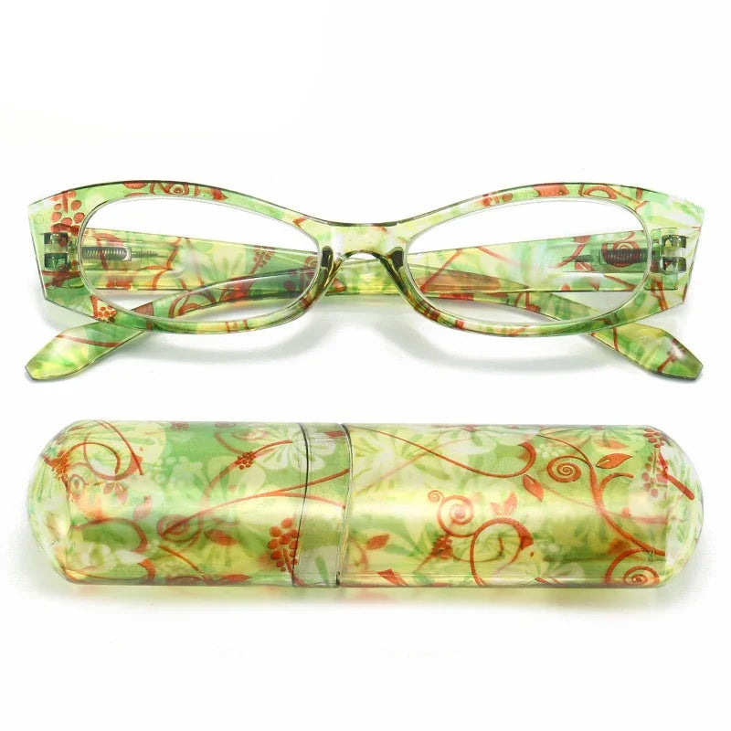 Lunettes de lecture pour presbyte à Motif floral - Étui OFFERT
