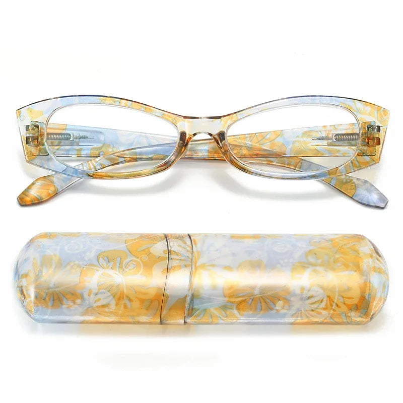 Lunettes de lecture pour presbyte à Motif floral - Étui OFFERT