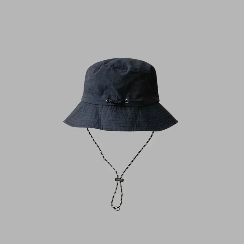 Chapeau de pêcheur à Cordon Pliable Anti-UV & Imperméable