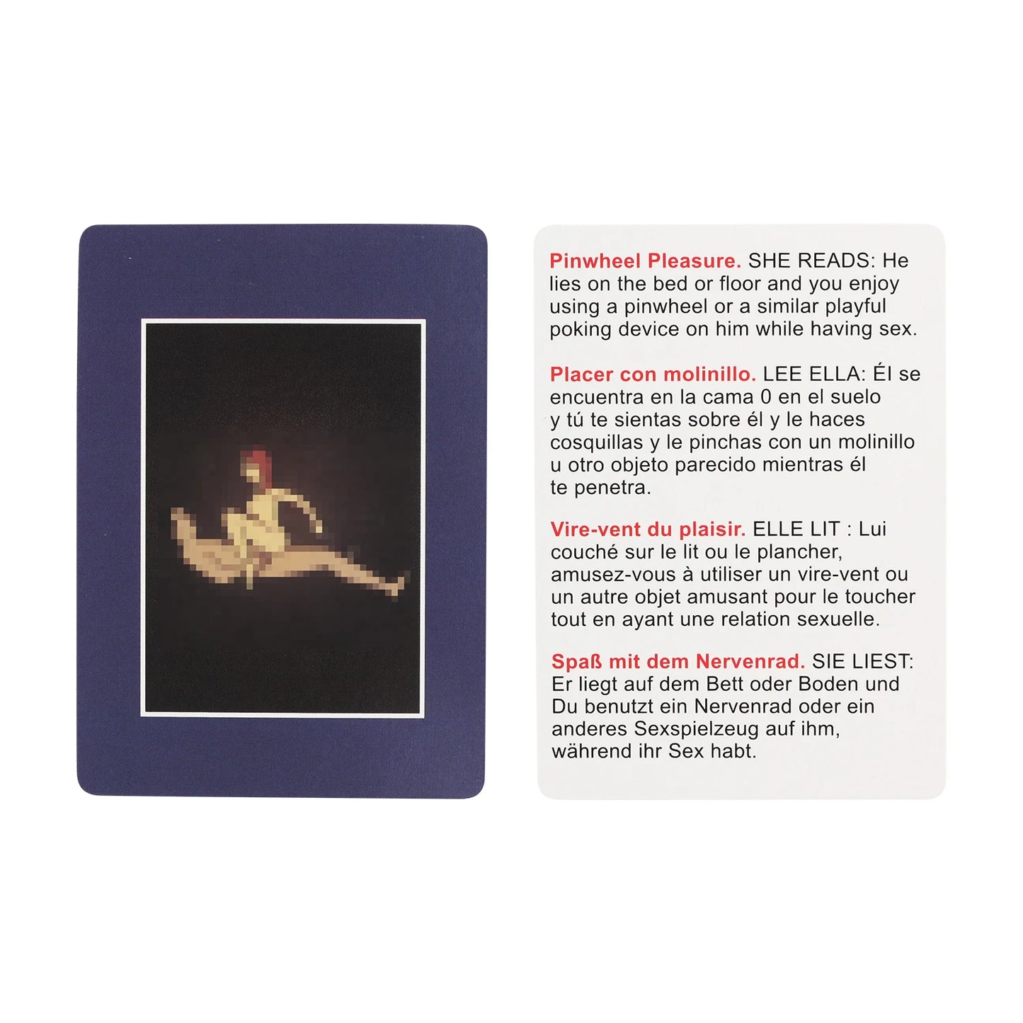 Jeu de cartes pour adultes 50 positions de Bondage