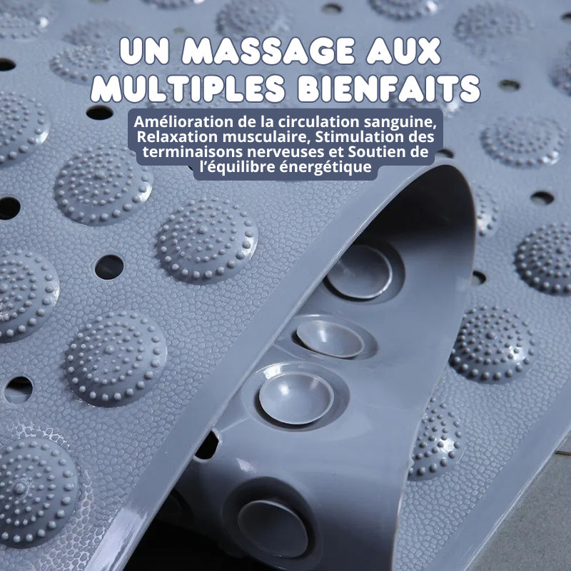 Tapis de Douche Antidérapant à Séchage Rapide & Massant