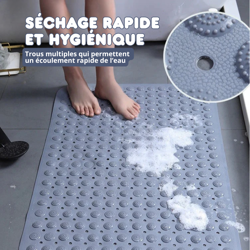 Tapis de Douche Antidérapant à Séchage Rapide & Massant
