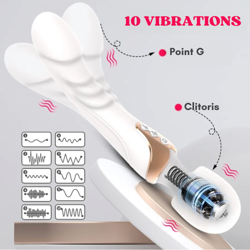 Venus - Vibromasseur 3 en 1 - 10 Modes de plaisir