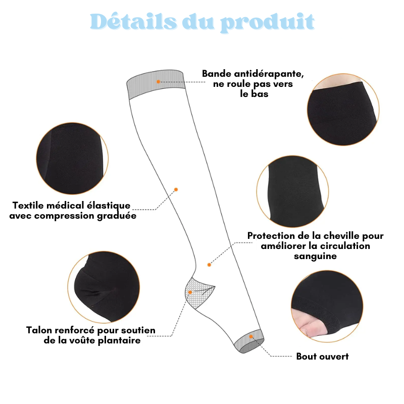 Bas de contention - Jambes lourdes