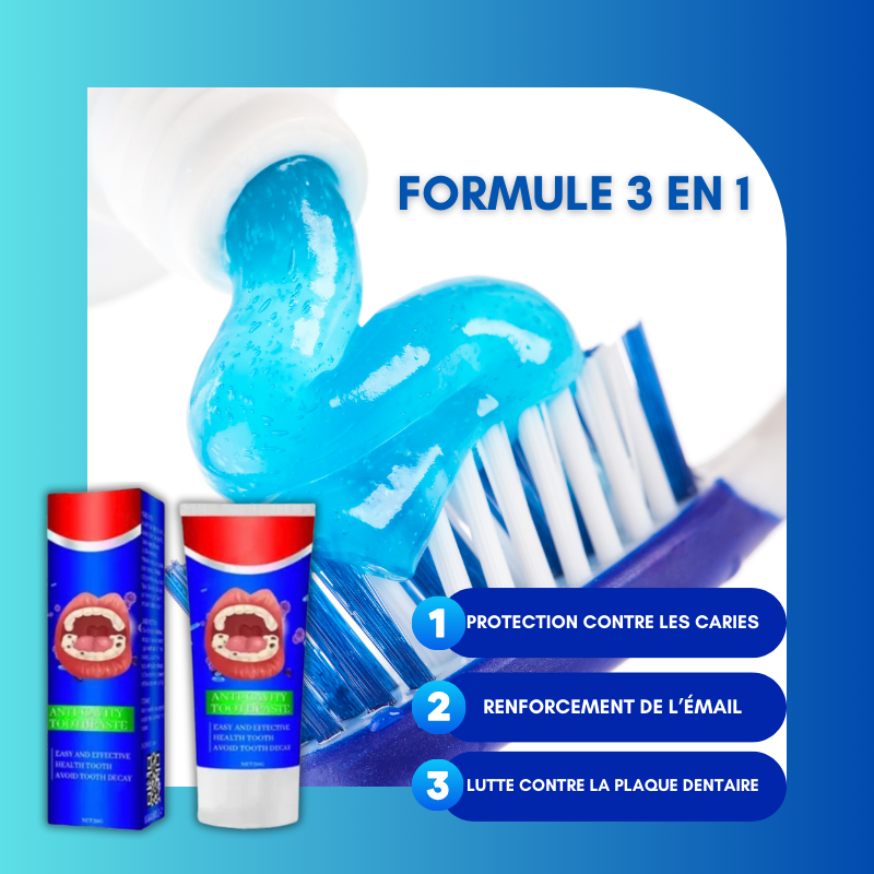 Lot de 2 Dentifrices anti-caries - 1 OFFERT