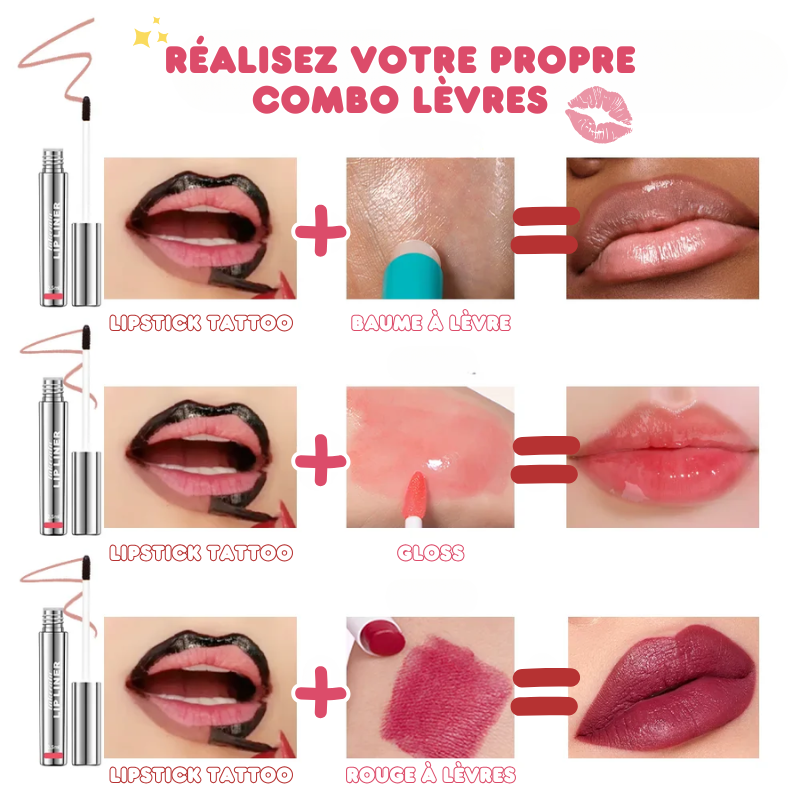 LIPSTICK TATTOO - Rouge à lèvres Semi-Permanent Peel-off