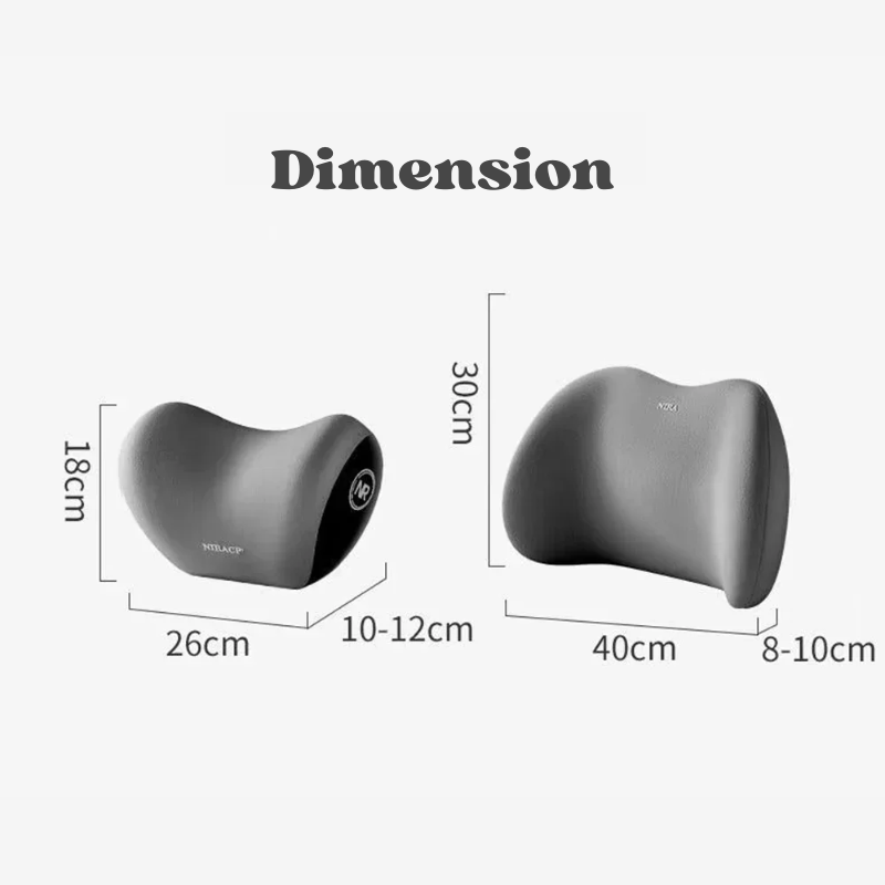 Lot de 2 Oreillers de Voiture en mousse à mémoire de forme