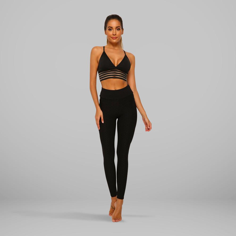 Legging anti-cellulite gainant et push-up noir