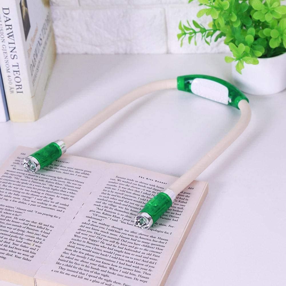 Lampe Flexible de Lecture tour de cou verte