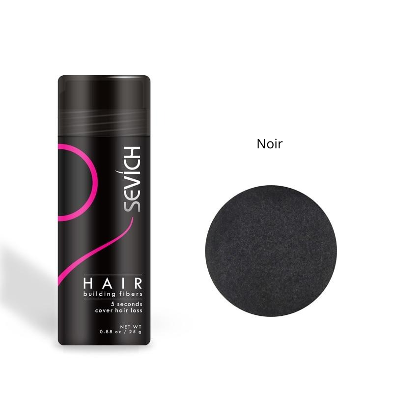 Fibre Capillaire à la Kératine + Applicateur Noir