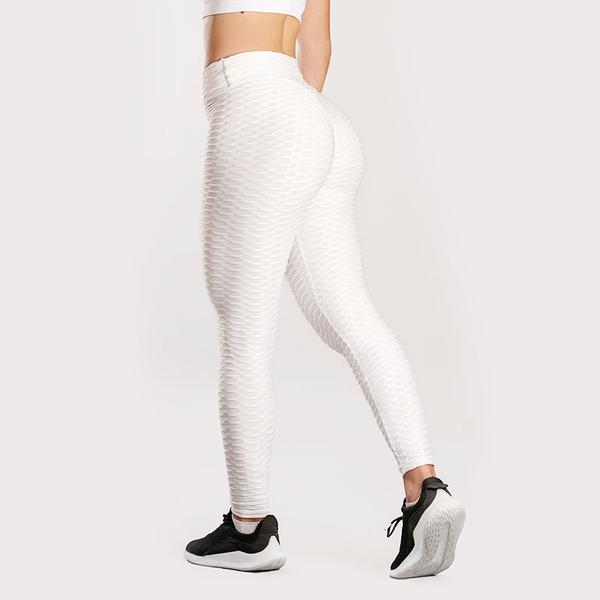 Legging anti-cellulite gainant et push-up blanc