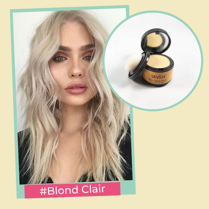 Poudre d'Ombrage Capillaire Retouche Racines Blond Clair