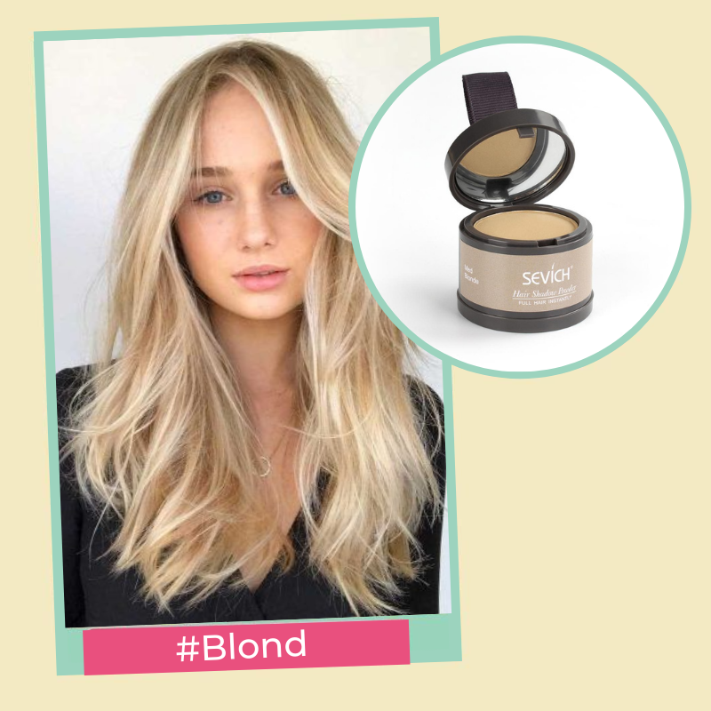 Poudre d'Ombrage Capillaire Retouche Racines Blond
