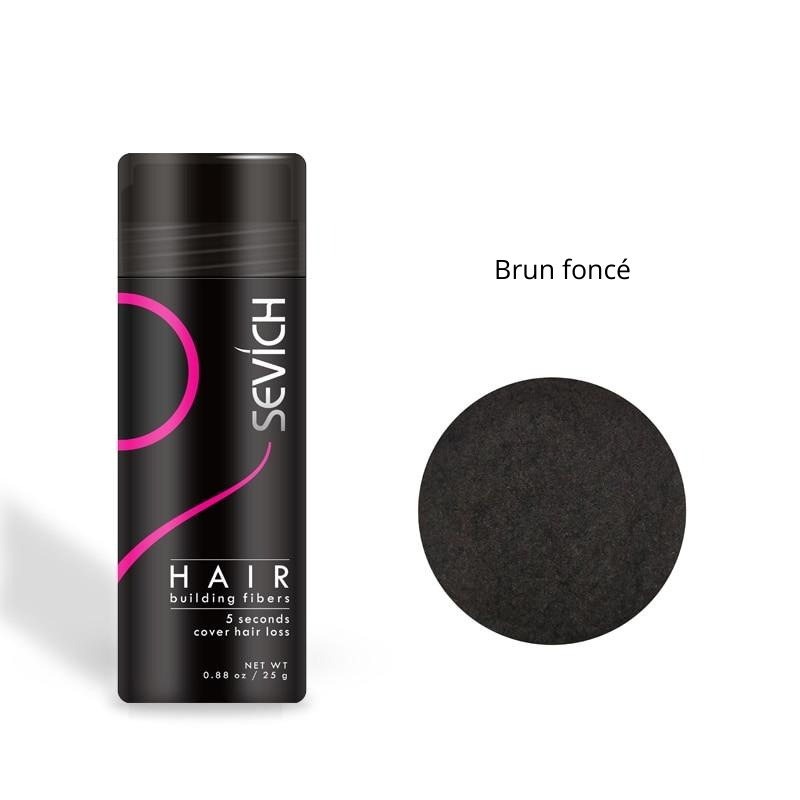 Fibre Capillaire à la Kératine + Applicateur Brun