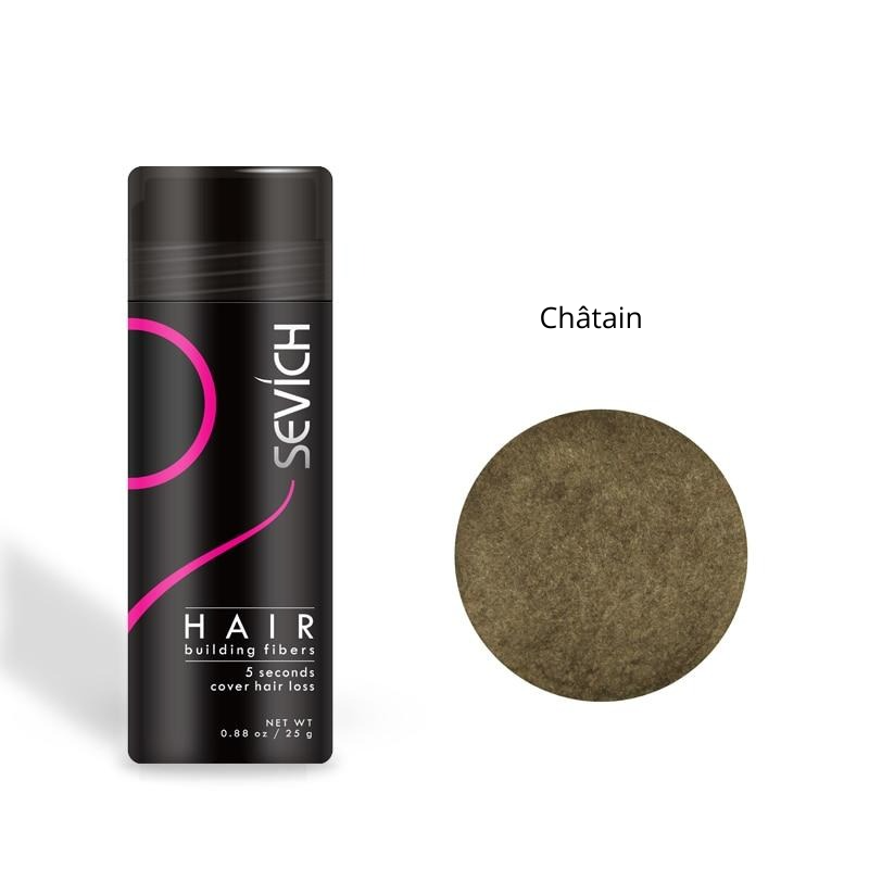 Fibre Capillaire à la Kératine + Applicateur Châtain