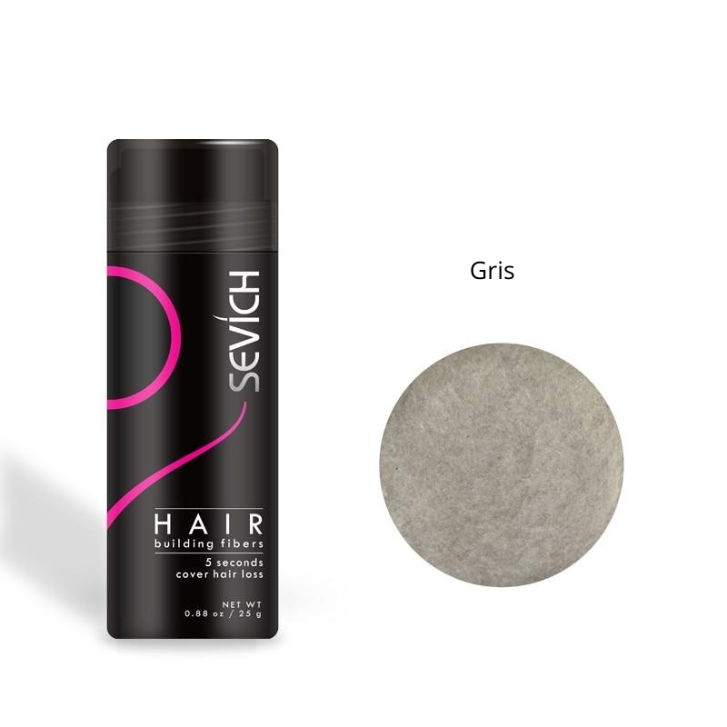 Fibre Capillaire à la Kératine + Applicateur Gris
