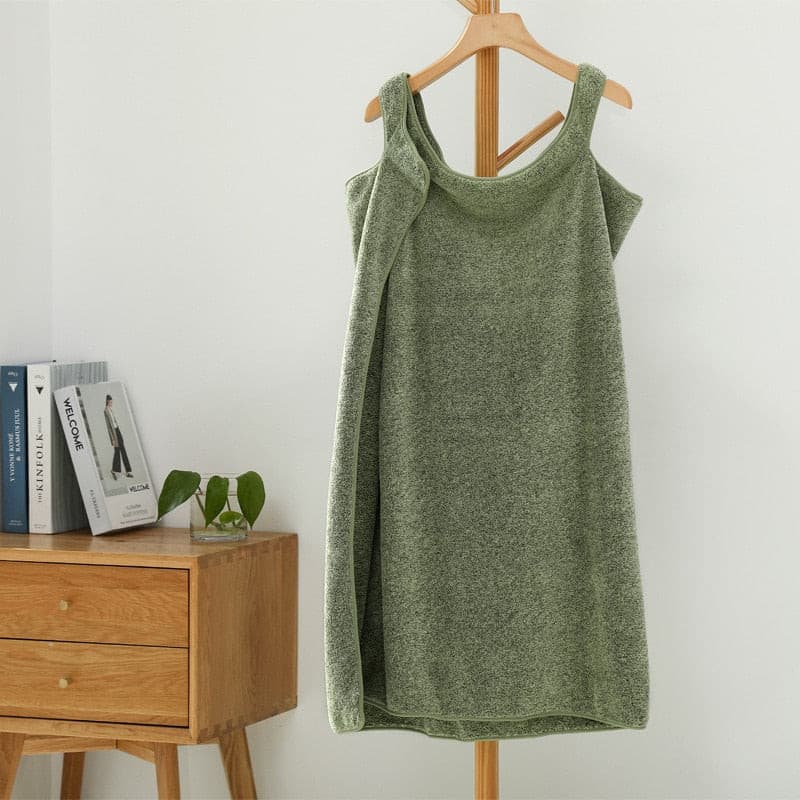 Serviette en Bambou effet Robe vert