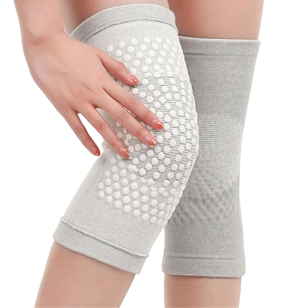 Paire de Genouillère autochauffante gris
