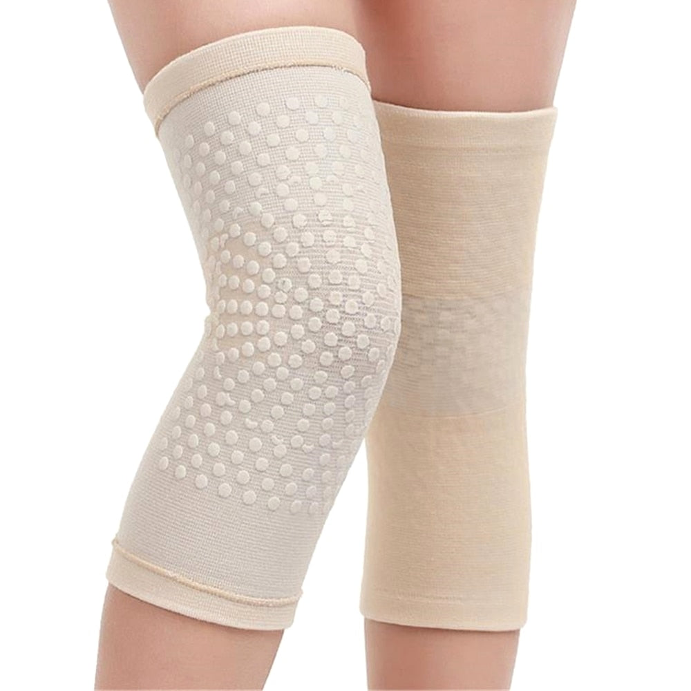 Paire de Genouillère autochauffante beige