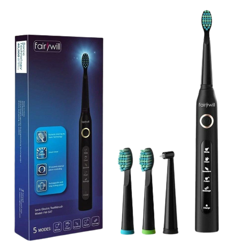 Brosse à dents électrique sonique noir
