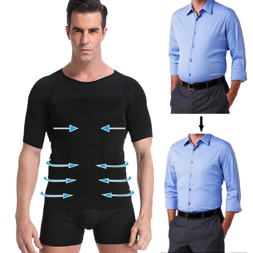 Tee Shirt Amincissant Ventre Plat Cycliste Gainant Sans Couture