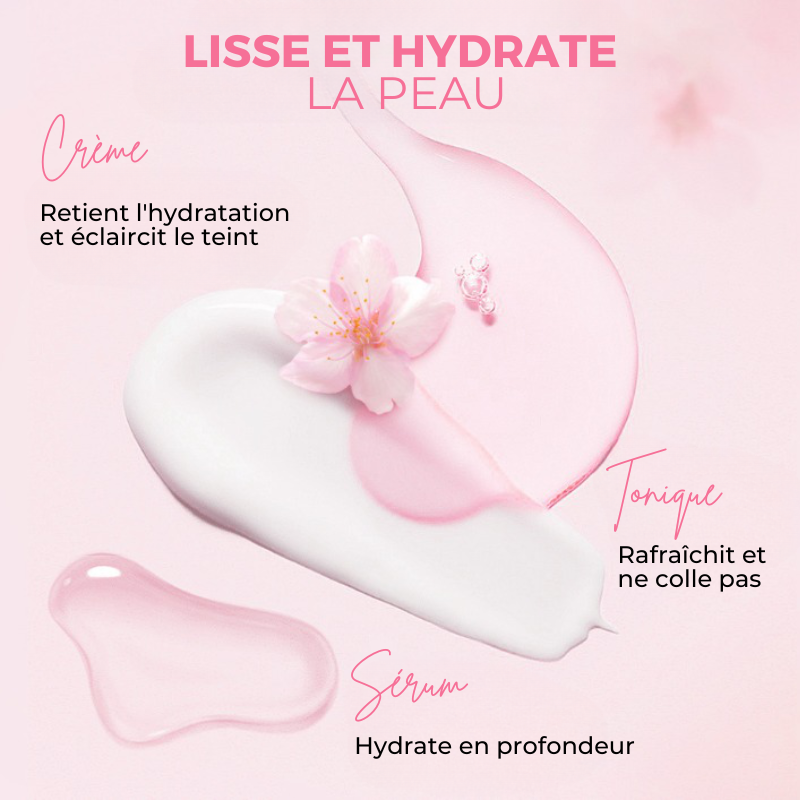 Soins visage Sakura japonais - Routine complète