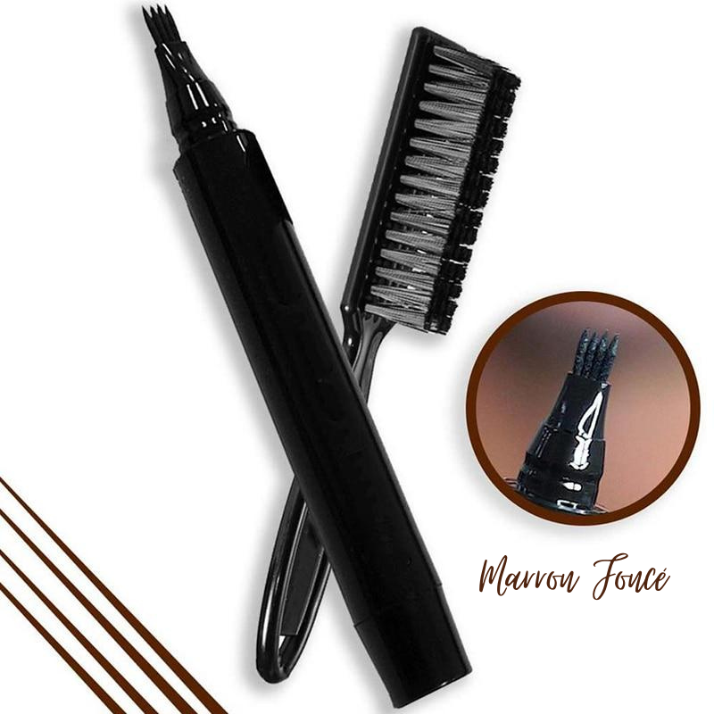 Stylo à Barbe et sa Brosse OFFERTE marron