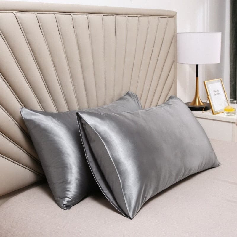 Lot de 2 Taies d'oreiller 100% soie