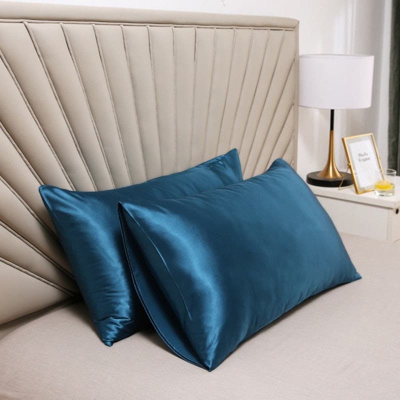 Lot de 2 Taies d'oreiller 100% soie