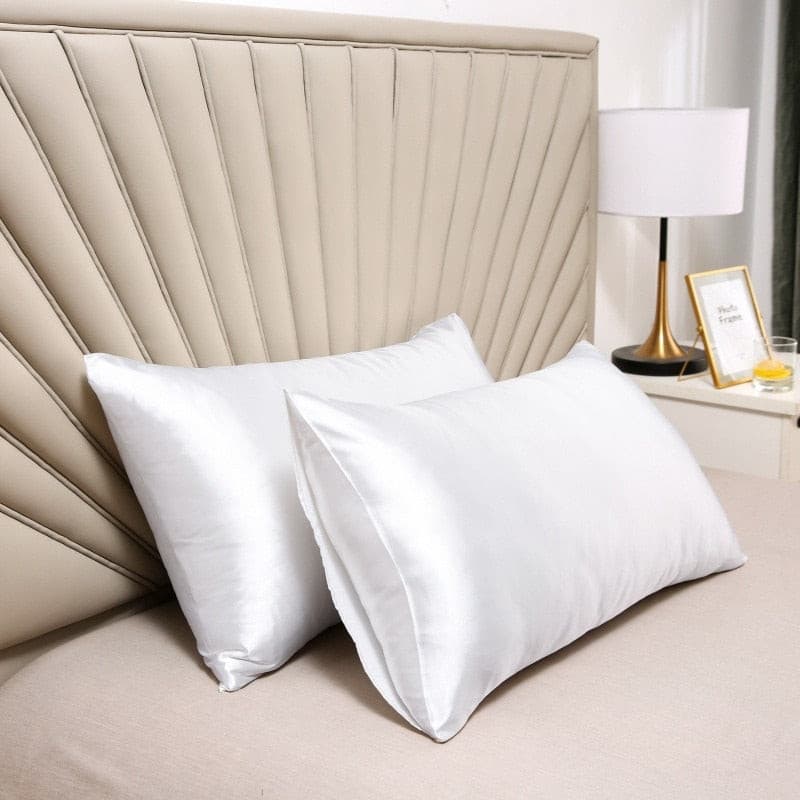 Lot de 2 Taies d'oreiller 100% soie