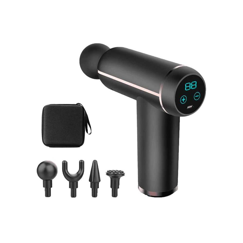 Pistolet de Massage pour la relaxation et récupération musculaire noir