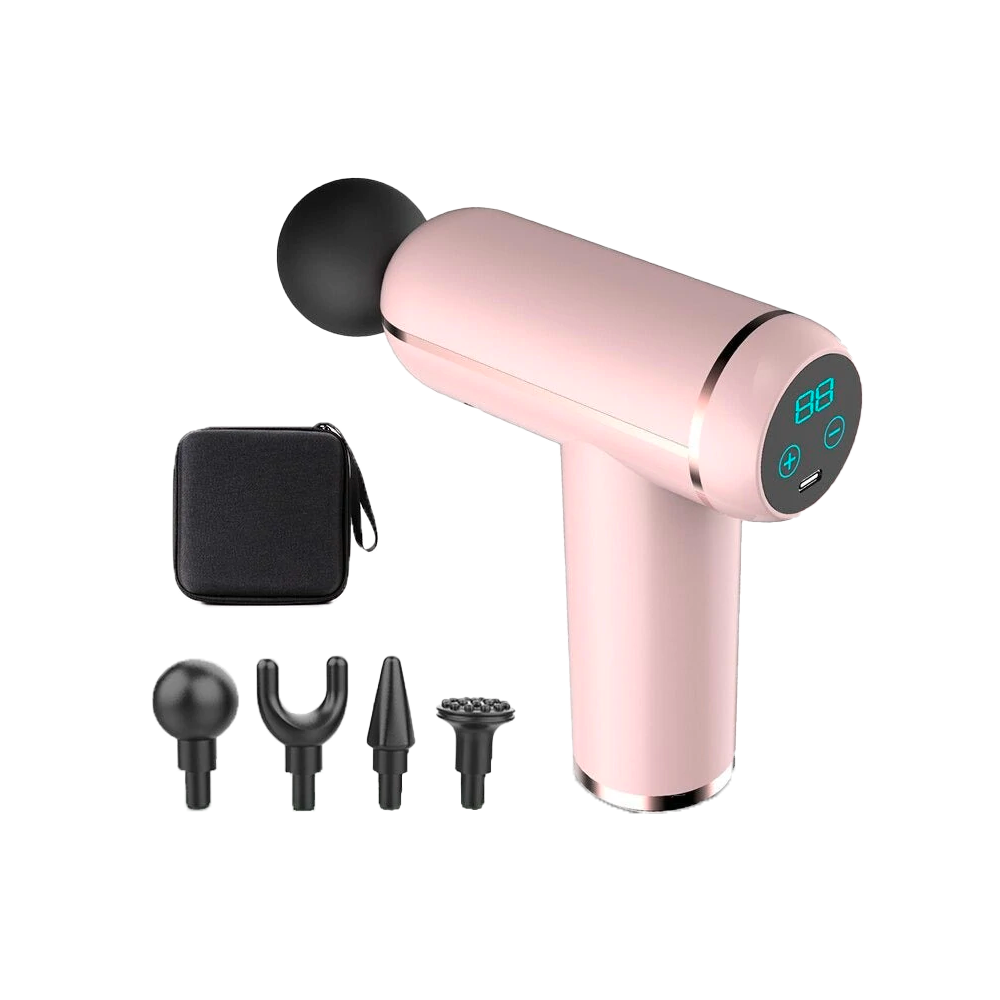 Pistolet de Massage pour la relaxation et récupération musculaire rose