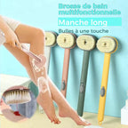 Brosse de massage et bain à manche long