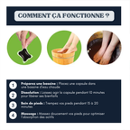10x Capsules Bain de Pieds Lymphatiques 18 Plantes Naturelles
