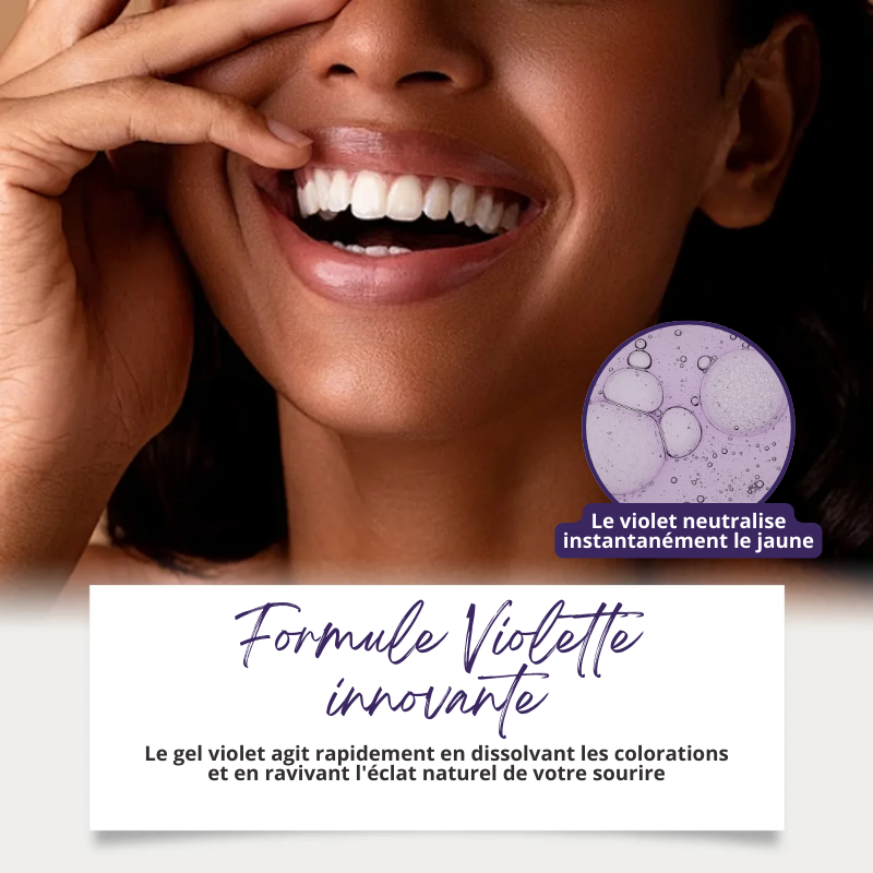 14x Bandes de Blanchiment Dentaire au Gel Violet - EXPRESS' 30min