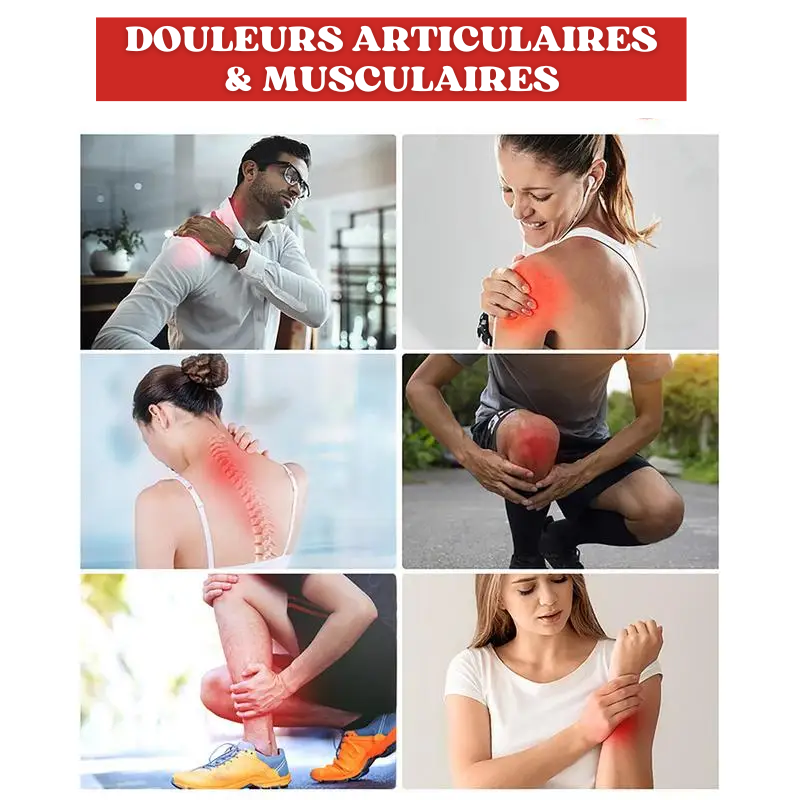 16x Patchs auto-chauffants anti-douleurs articulaires et musculaires