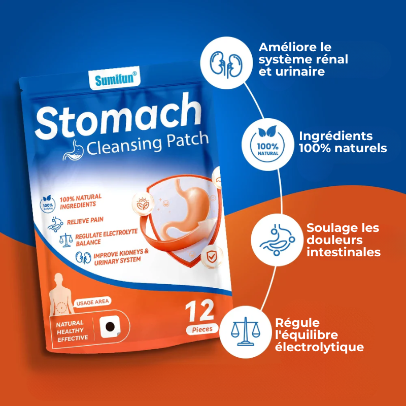 24x Patchs Detox Estomac aux multiples bienfaits