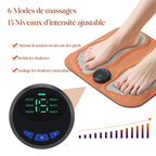 Masseur pour pieds électrique EMS - 6 Modes & 15 intensités