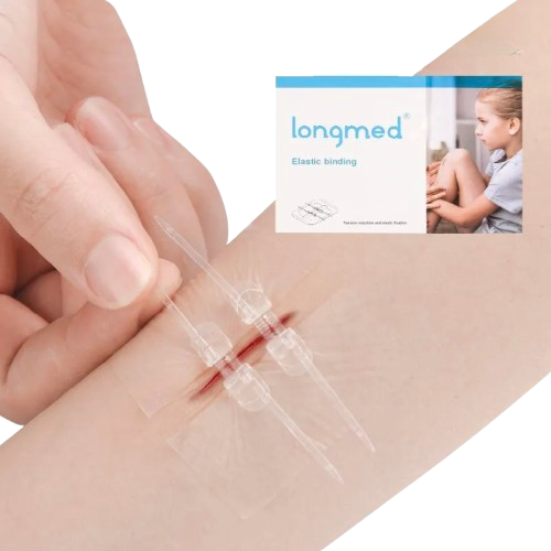 2x Pansements de Suture pour Plaie à Glissière