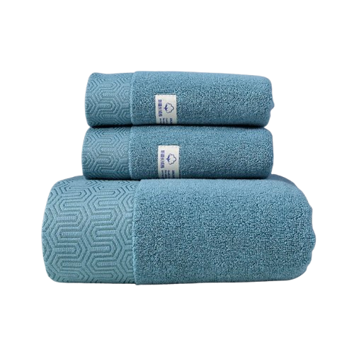 2 Serviettes de Bain Douces & Absorbantes en 100% Coton