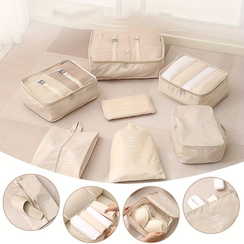 Ensemble de 10PCS Sacs et Trousses de rangement de Voyage