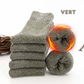 5 Paires de Chaussettes en laine mérinos Chaudes et confortables