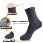 5 Paires de Chaussettes en laine mérinos Chaudes et confortables