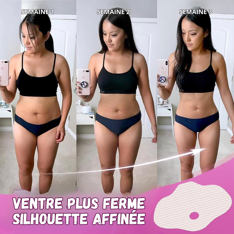 5x Patchs Magiques Ventre Plat à base de Plantes