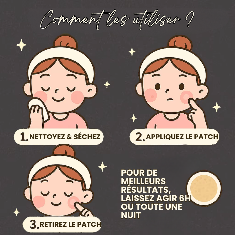 60x Patchs Hydrocolloïde Anti-Acné