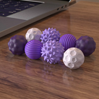 8x Boules Sensorielles Magnétiques en Silicone - Anti-Stress & Concentration