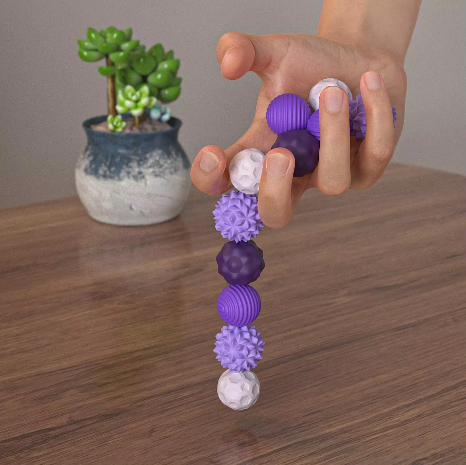 8x Boules Sensorielles Magnétiques en Silicone - Anti-Stress & Concentration