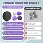 8x Boules Sensorielles Magnétiques en Silicone - Anti-Stress & Concentration