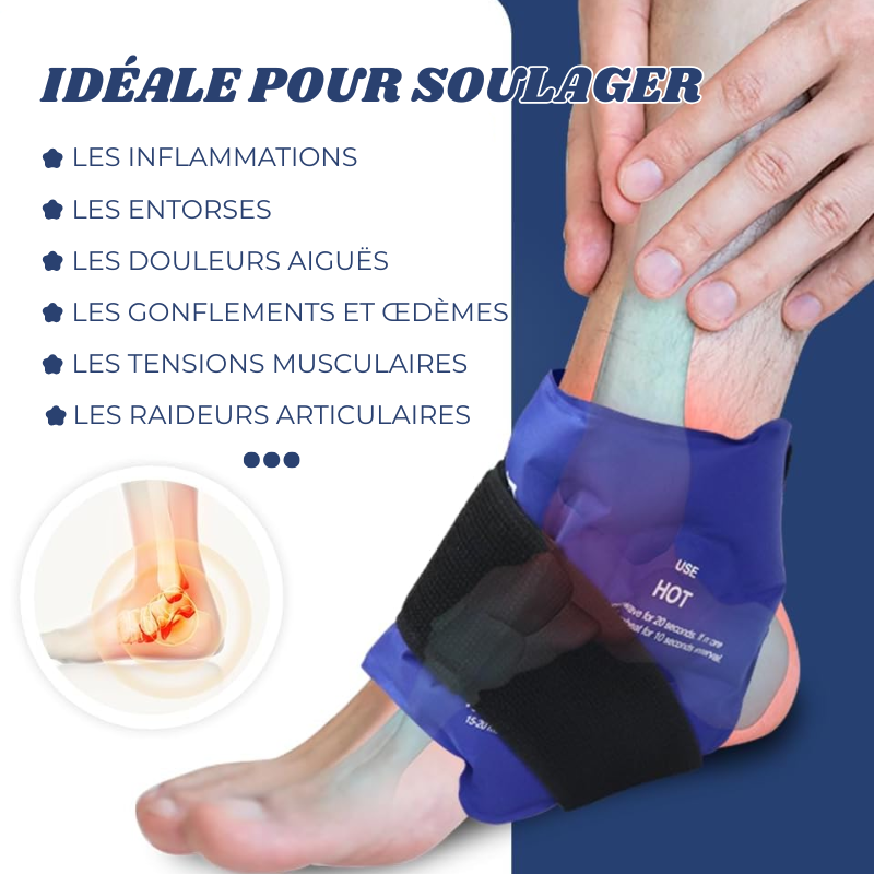Attelle Gel Chaud/Froid à scratch - Soulagement Douleur