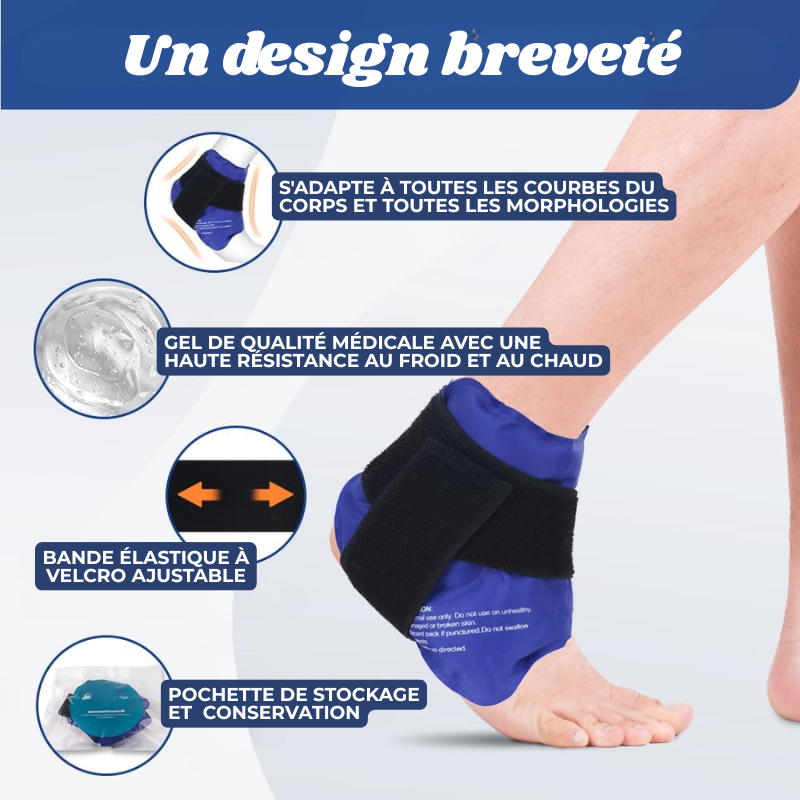 Attelle Gel Chaud/Froid à scratch - Soulagement Douleur